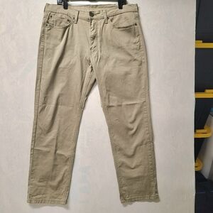 Pre-owned Levi’s 541 Mens  Zipper -Fly Khaki Denim Jeans Size 37x28.5 Stretch